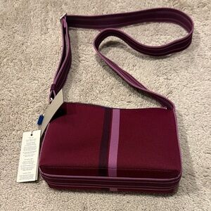 Rothy's Crossbody Bag in Burgundy and Purple